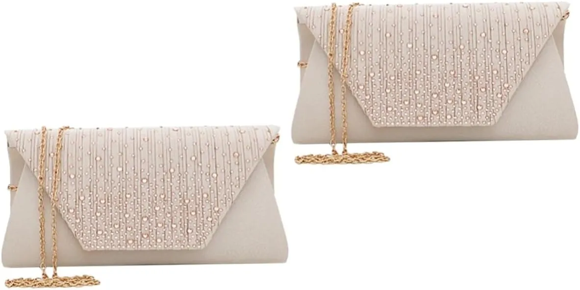 2pcs Handbags Summer Tote Evening Handbag Evening Clutch Bag Apricot Handbag Trendy Tote Bag Summer