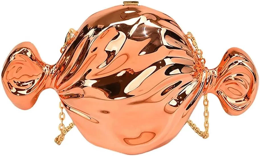 Acrylic Candy Shaped Handbag Cute Clutch Purse for Women Unique Chain Shoulder Bag for Dating