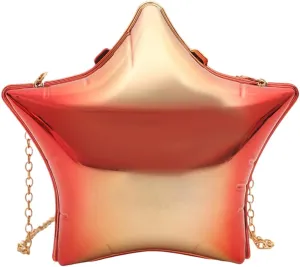 Acrylic Clutch Purse for Women Novelty Star Shaped Handbags Unique Purse for Party Cocktail Shoulder Bag