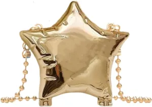Acrylic Clutch Purse for Women Novelty Star Shaped Handbags Unique Purse for Party Cocktail Shoulder Bag