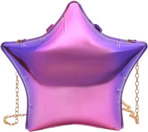 Acrylic Clutch Purse for Women Novelty Star Shaped Handbags Unique Purse for Party Cocktail Shoulder Bag