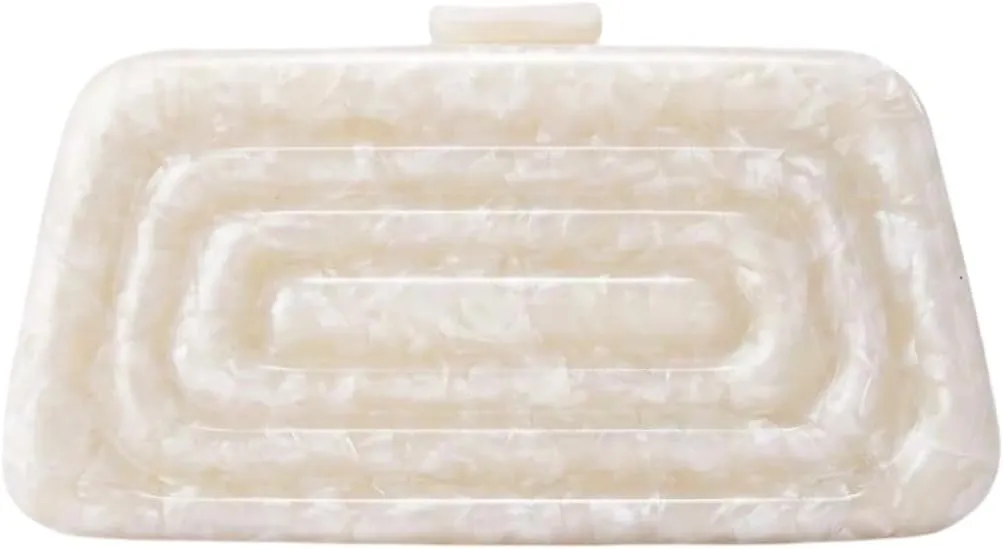Acrylic Clutch Purse for Women Unique Acrylic Evening Bag Trendy Wedding Purses and Handbags for Party Prom