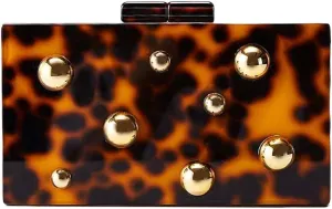 Acrylic Clutch Purses for Women Pearl Studded Marbling Evening Bag Unique Geometric Handbag for Party Wedding