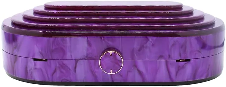 Acrylic Evening Clutch Bag for Women Shell Shape Shoulder Crossbody Bag Glitter Marble Purse Handbag