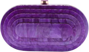 Acrylic Evening Clutch Bag for Women Shell Shape Shoulder Crossbody Bag Glitter Marble Purse Handbag