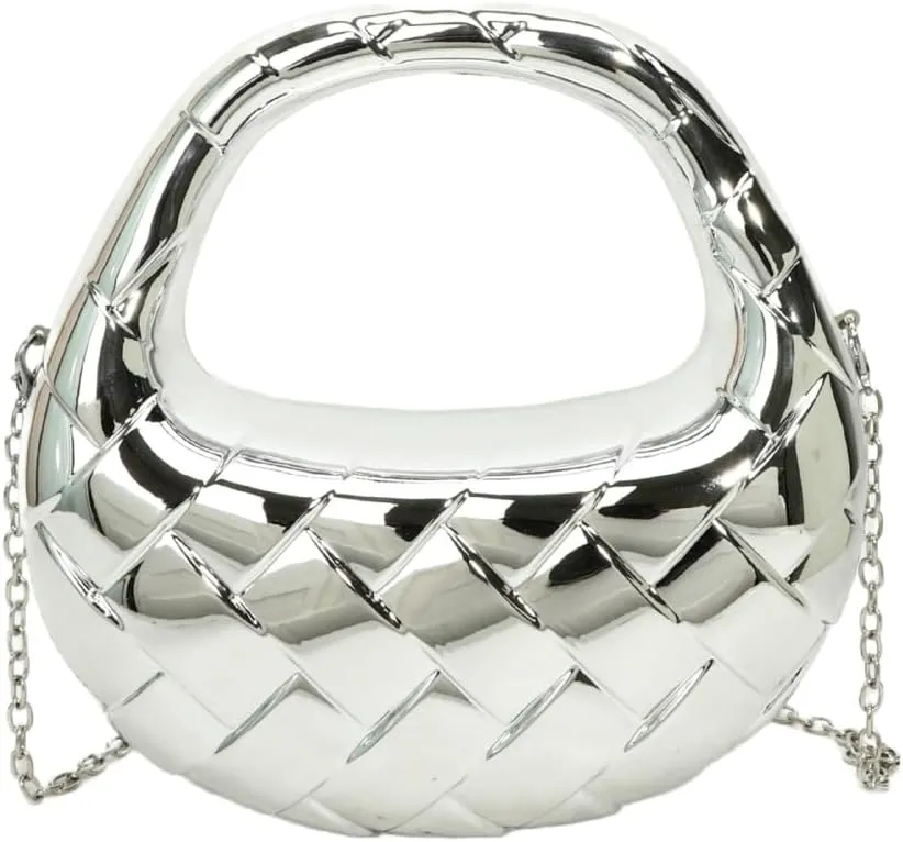 Acrylic Handbags for Women Unique Top-handle Evening Clutch Purse Chain Strap Crossbody Bag for Wedding Cocktail Party