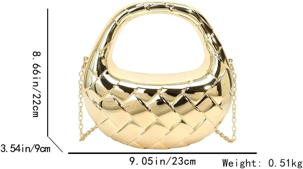 Acrylic Handbags for Women Unique Top-handle Evening Clutch Purse Chain Strap Crossbody Bag for Wedding Cocktail Party
