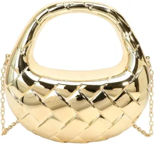 Acrylic Handbags for Women Unique Top-handle Evening Clutch Purse Chain Strap Crossbody Bag for Wedding Cocktail Party