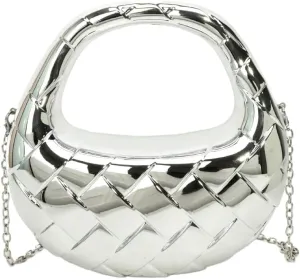 Acrylic Handbags for Women Unique Top-handle Evening Clutch Purse Chain Strap Crossbody Bag for Wedding Cocktail Party