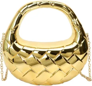 Acrylic Handbags for Women Unique Top-handle Evening Clutch Purse Chain Strap Crossbody Bag for Wedding Cocktail Party