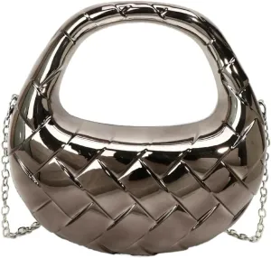 Acrylic Handbags for Women Unique Top-handle Evening Clutch Purse Chain Strap Crossbody Bag for Wedding Cocktail Party