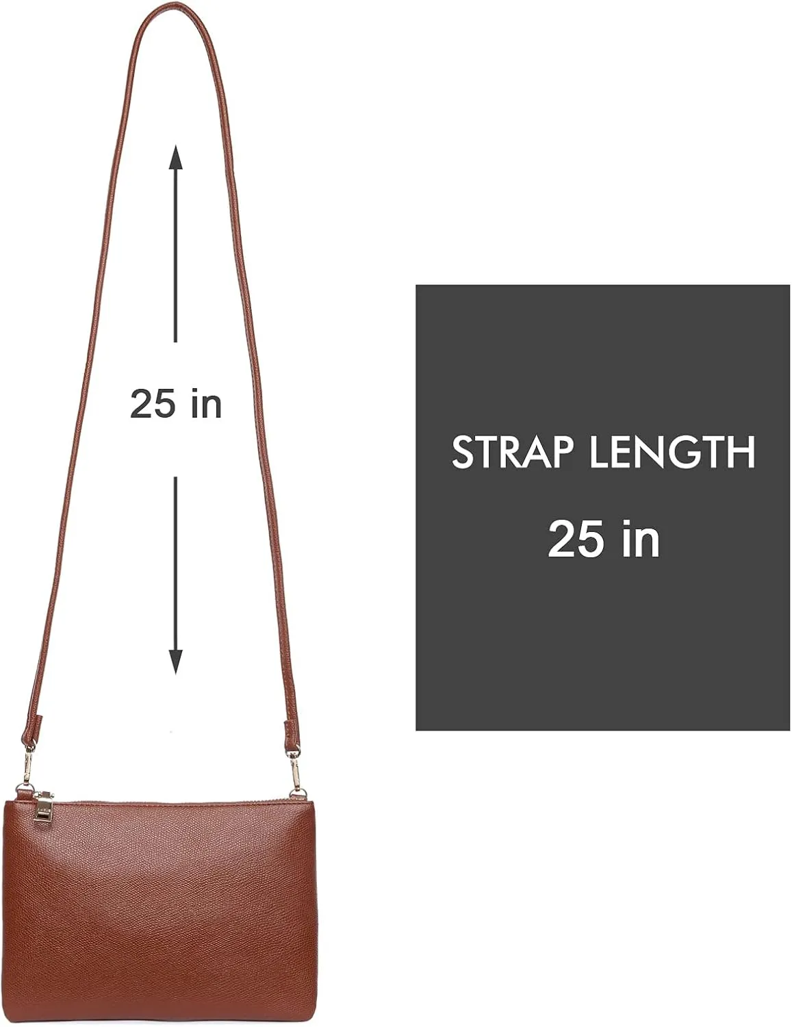 AMELIE GALANTI womens small crossbody strap handbag bag,Soft Leather Fabric Delicate Durable Fashion Design