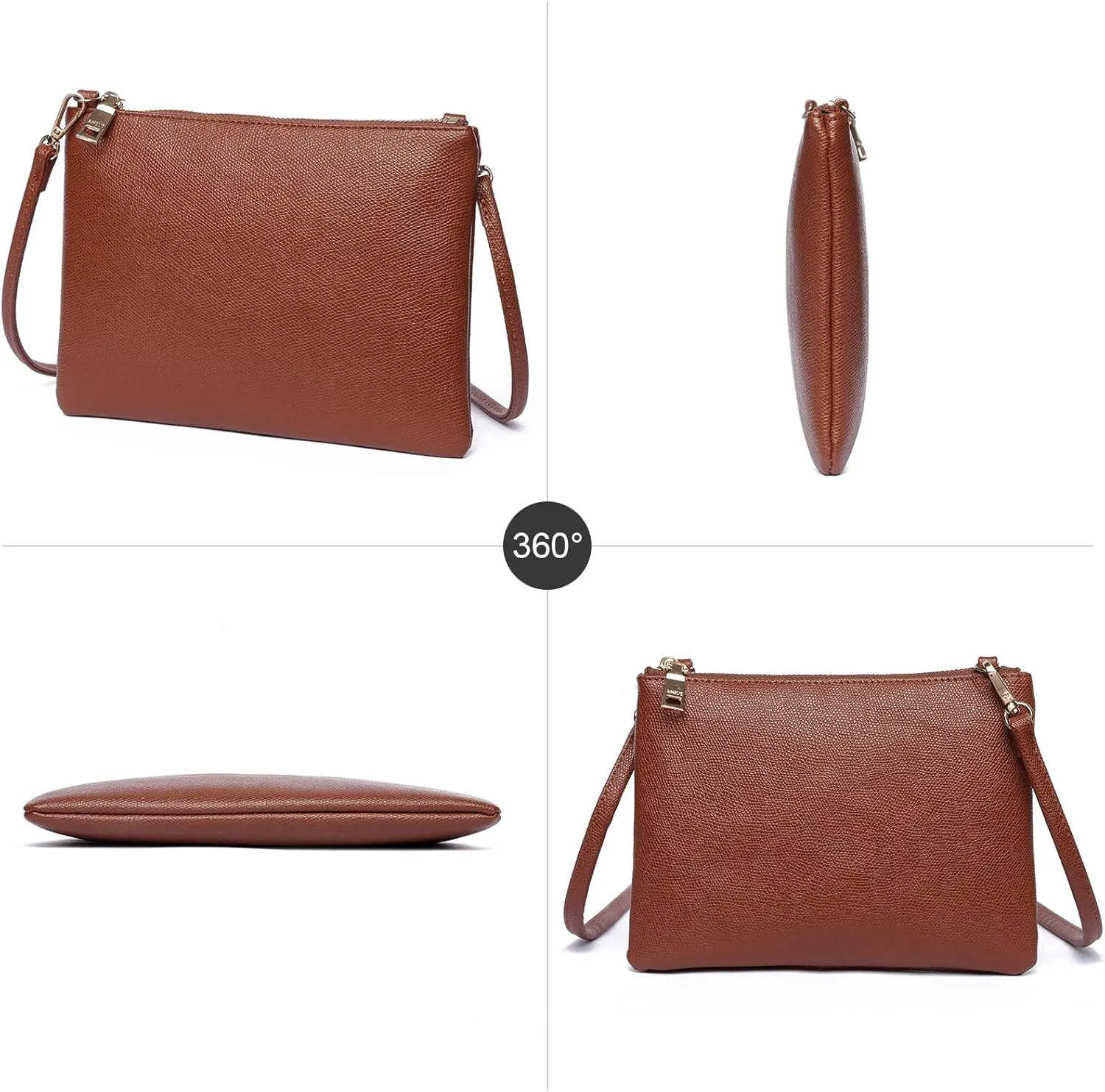 AMELIE GALANTI womens small crossbody strap handbag bag,Soft Leather Fabric Delicate Durable Fashion Design