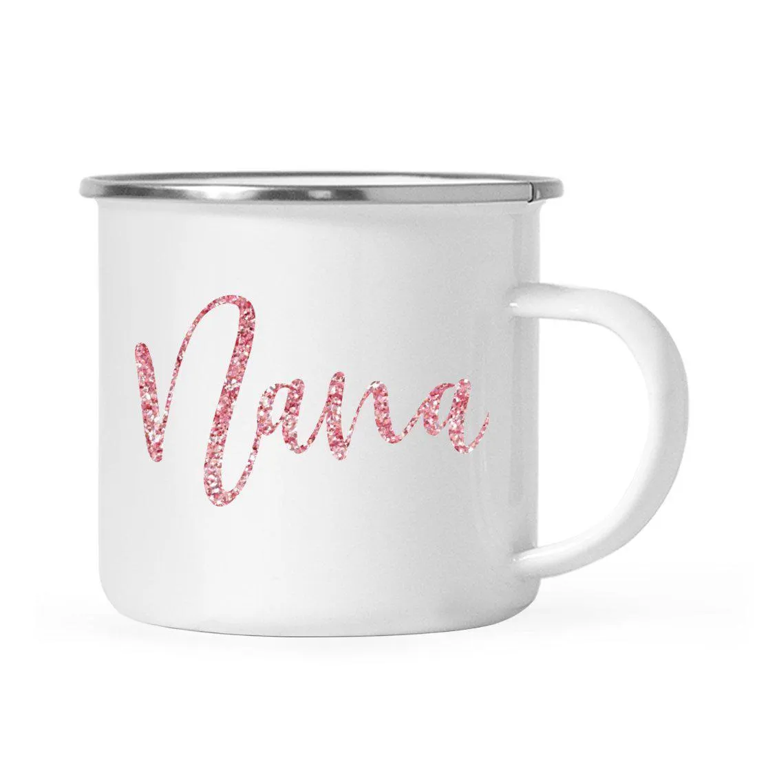 Andaz Press 11oz Faux Pink Glitter Girly Campfire Coffee Mug