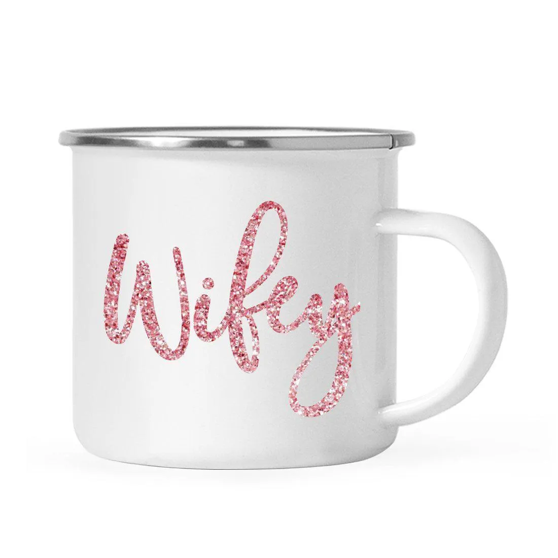 Andaz Press 11oz Faux Pink Glitter Girly Campfire Coffee Mug