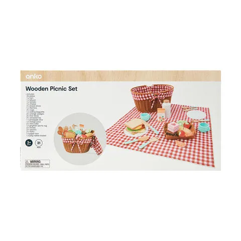 Anko Wooden Picnic Set Suitable for Ages 3  Years