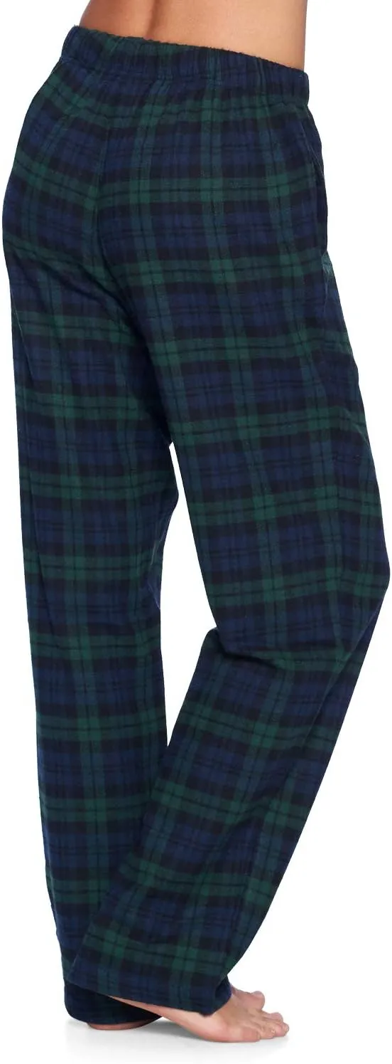 Ashford & Brooks Women's Super Soft Flannel Plaid Pajama Sleep Pants