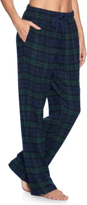 Ashford & Brooks Women's Super Soft Flannel Plaid Pajama Sleep Pants
