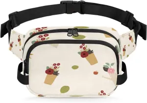 Autumn Modern Design Fanny Pack for Women Men Waist Packs Hip Bum Bag with Adjustable Belt Waterproof Crossbody Bags for Gym Running Travel