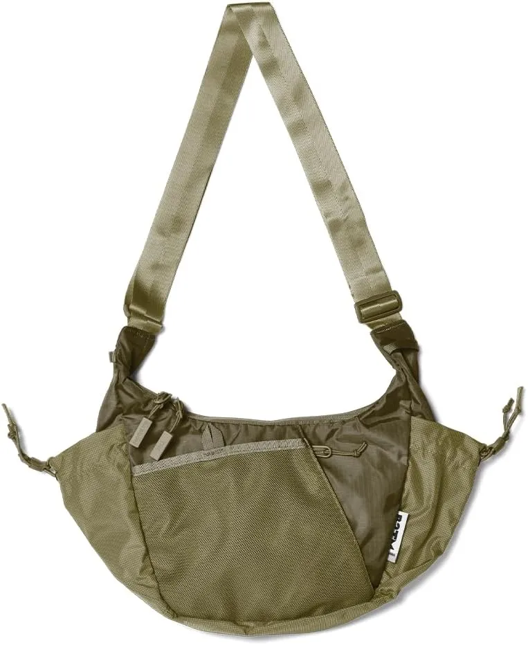 Baboon to the Moon Crescent Crossbody Bag  Water-Repellent Sling Bag for Women, Small Travel Purse, Lightweight Shoulder Bag