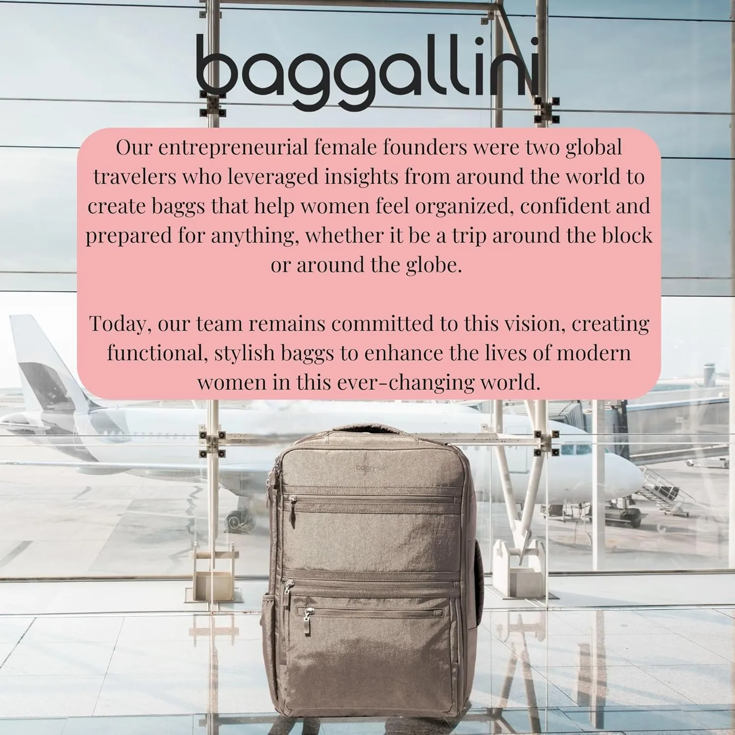 Baggallini Modern Convertible Travel Backpack