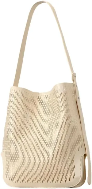 Beach Tote Bags PU Leather Hobo Bag Bucket Crossbody Purses Large Women's Shoulder Handbags Satchels for Shopping Swim Travel