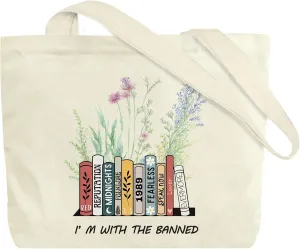 Big Canvas Tote Bag Aesthetic for Women, Flower Reusable Cloth Bags for Shopping Grocery Shoulder Bag