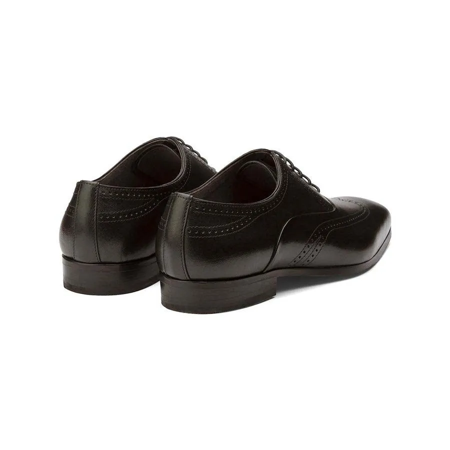 Black Decorated Wingtips