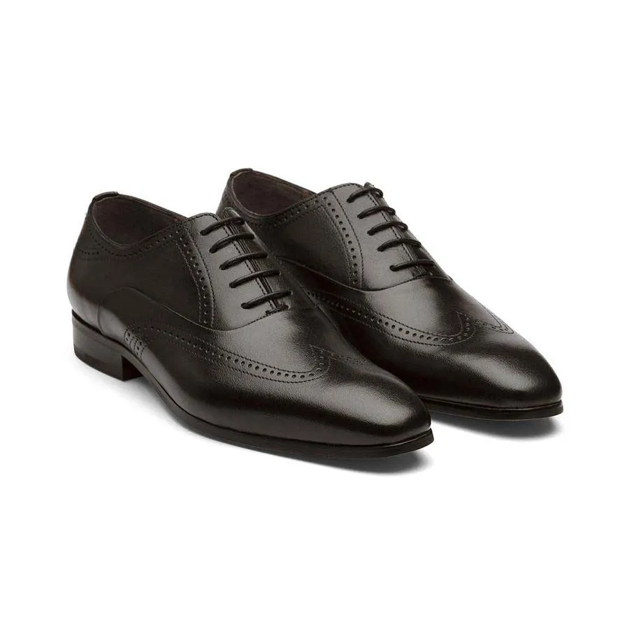 Black Decorated Wingtips