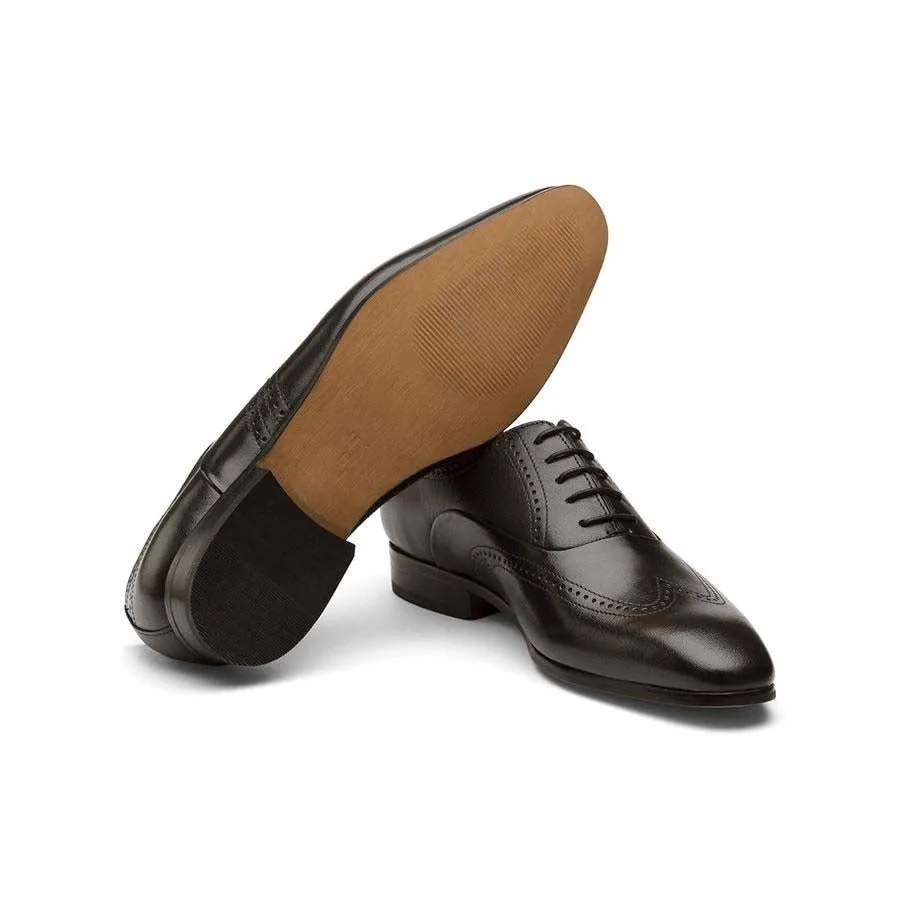 Black Decorated Wingtips