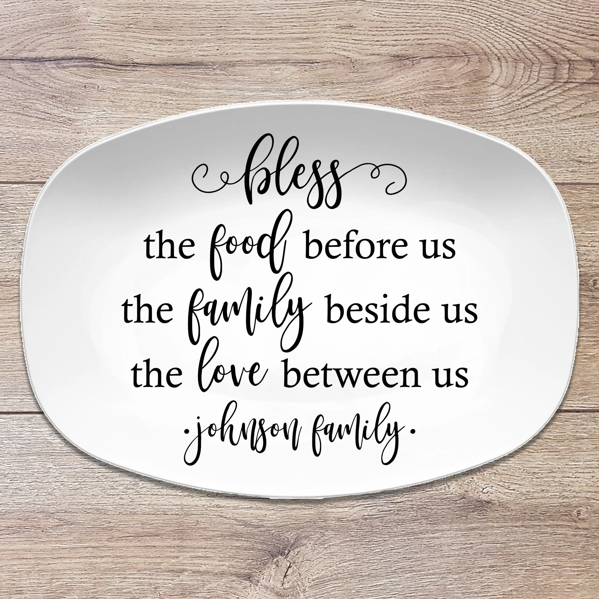 Bless  Food-Family-Love  Platter