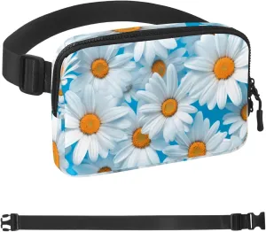 Blue Flesh Magritte Fanny Packs for Women Men, Crossbody Belt Bag with Zipper Pockets,Waterproof Waist Packs with Adjustable Strap for Workout Running Traveling Hiking
