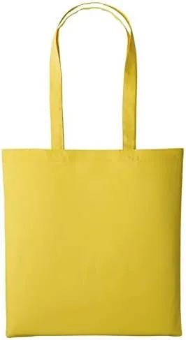 Boolavard Cotton Tote Bag, Lightweight Medium Reusable Grocery Shopping Cloth Bags, Suitable for DIY, Advertising, Promotion