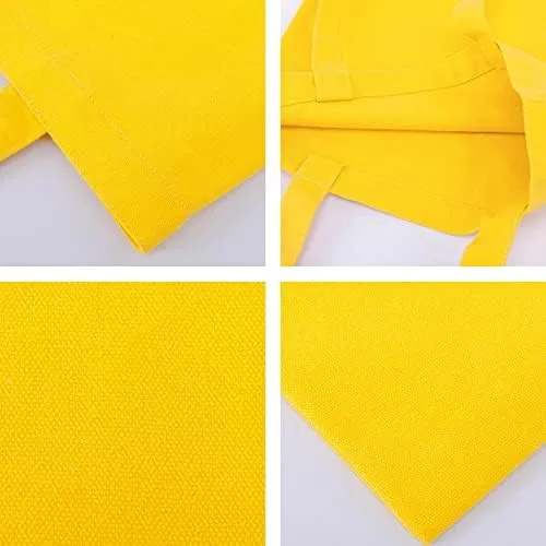 Boolavard Cotton Tote Bag, Lightweight Medium Reusable Grocery Shopping Cloth Bags, Suitable for DIY, Advertising, Promotion