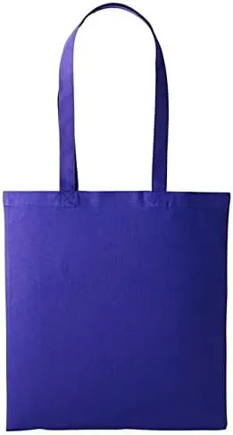Boolavard Cotton Tote Bag, Lightweight Medium Reusable Grocery Shopping Cloth Bags, Suitable for DIY, Advertising, Promotion