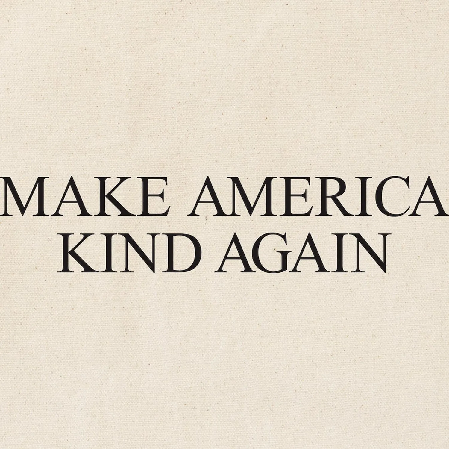 CafePress Make America Kind Again Tote Bag Natural Canvas Tote Bag, Reusable Shopping Bag