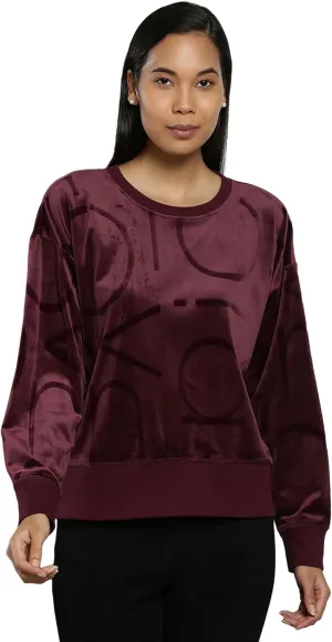 Calvin Klein Women's Embosed Logo Knit Longsleeve