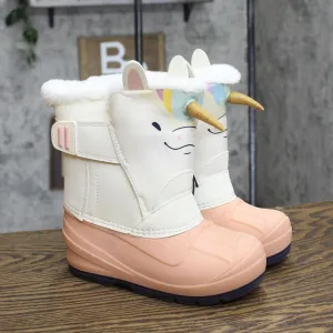 Cat & Jack Toddler Girls Frankie Winter Boots AEX56 Pink Unicorn 12T