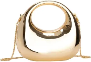 changes girlAcrylic Handbags for Women Cute Acrylic Clutch Small Unique Purse Trendy Metal Evening Bag for Party Cocktail Gold
