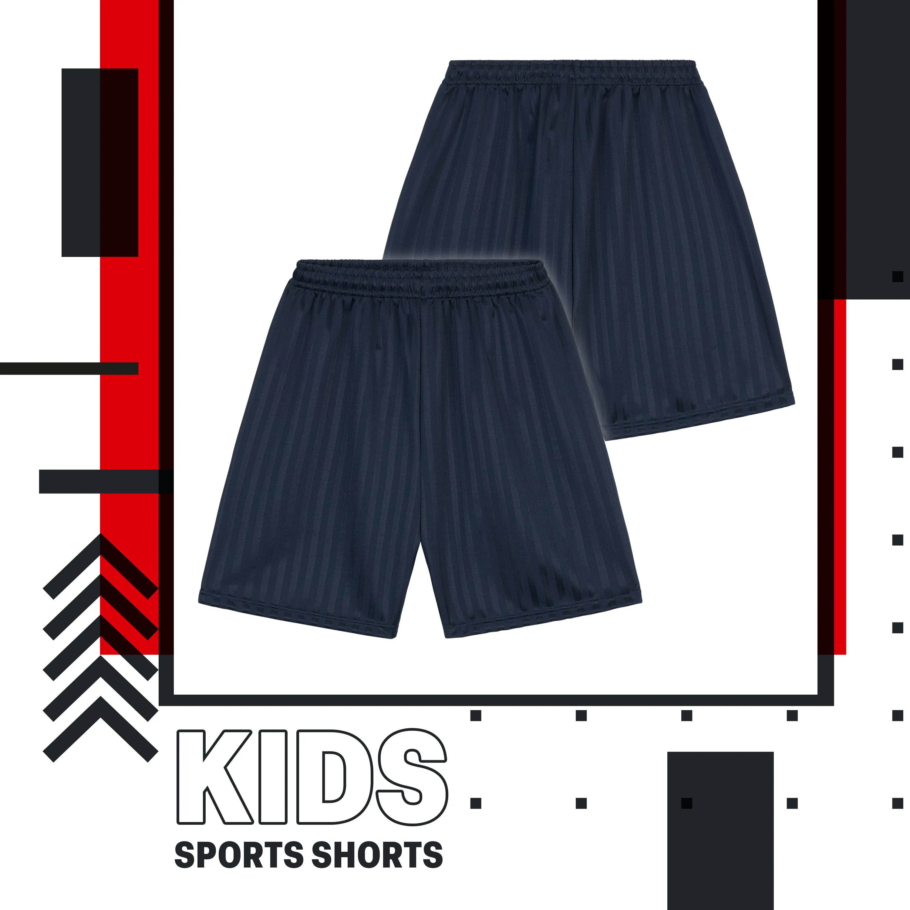 CityComfort Boys Striped Shadow Sport Shorts