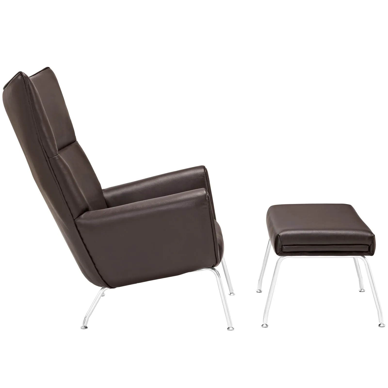 Class Leather Lounge Chair By Modway - EEI-287