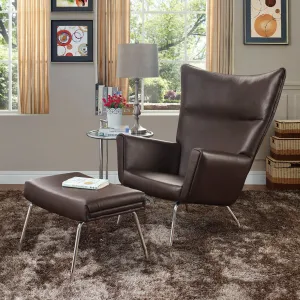 Class Leather Lounge Chair By Modway - EEI-287