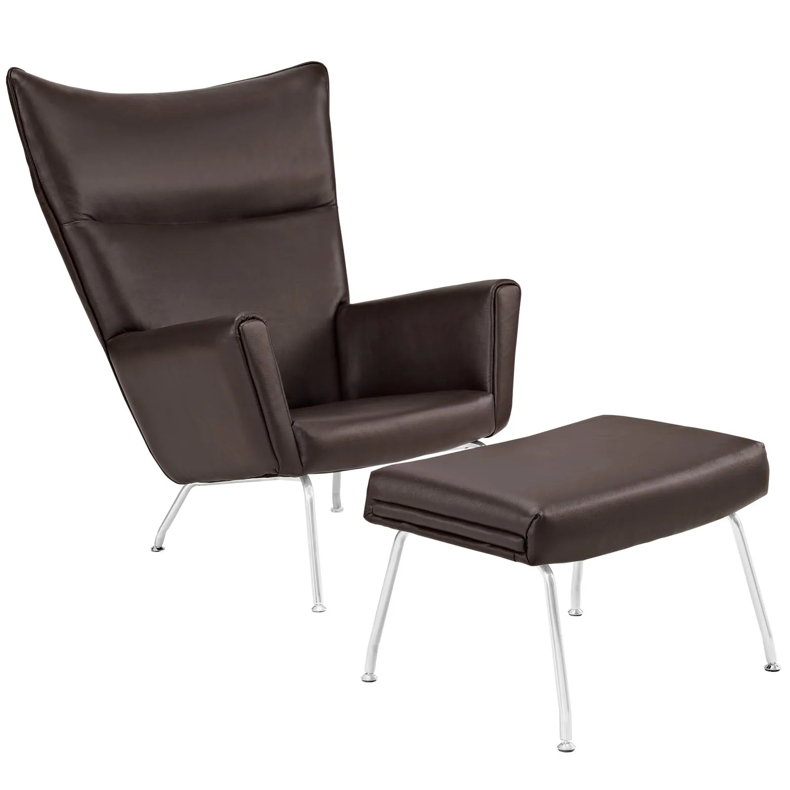Class Leather Lounge Chair By Modway - EEI-287