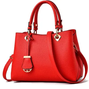 Classic Top Handle Handbag for Women Vegan Leather Satchel Handbags Purse Shoulder Bag Crossbody Bag Casual Bag-Grey