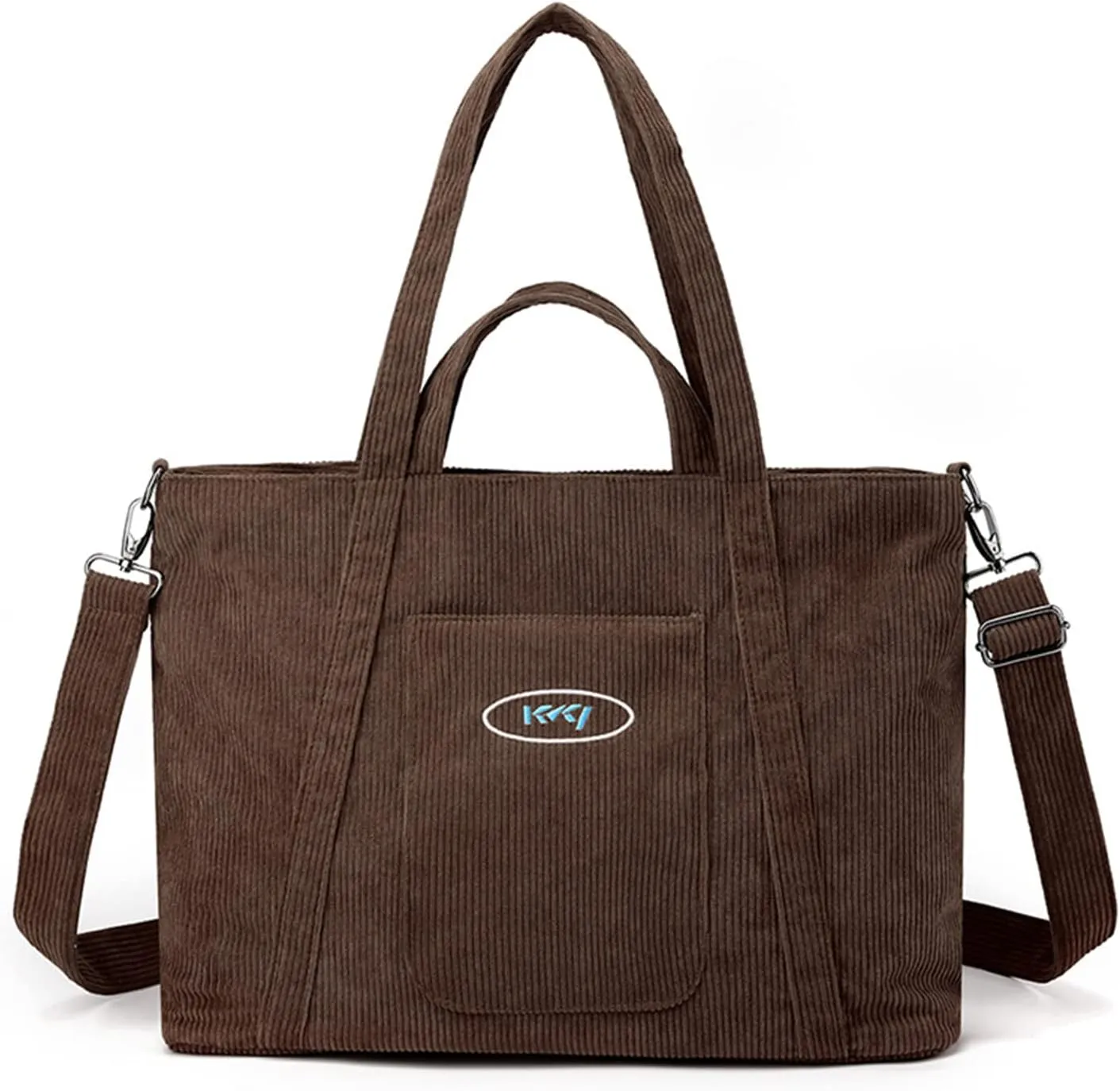 Corduroy Tote - Women's Large Capacity Crossbody & Shoulder Bag