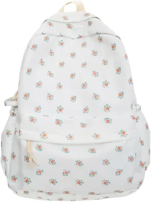 Cotton Canvas Backpacks for Women Backpack Purse Fashion Casual Travel Daypack