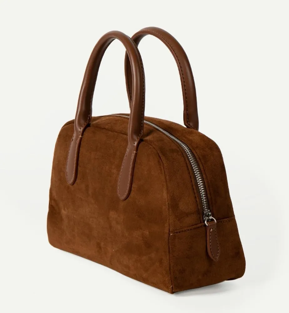 Crossbody Bags for Women Suede Purse Tote Bags Fashion Retro Vintage Handbag Shoulder Satchel Bag