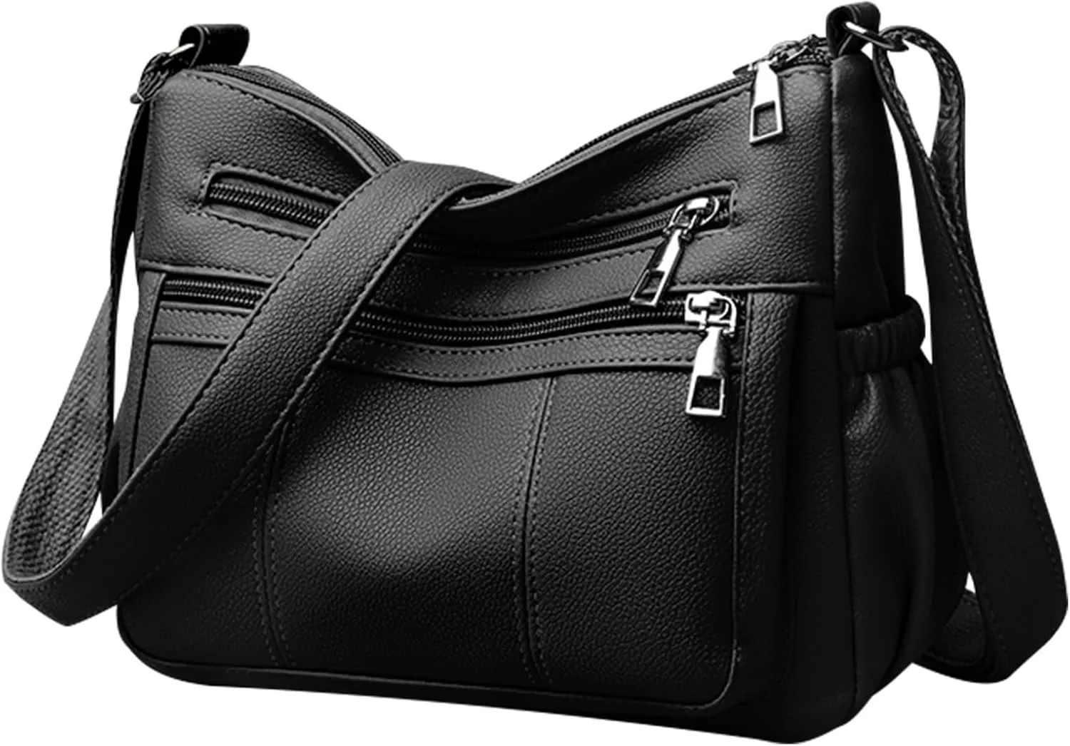 Crossbody Bags for Women Vegan Leather Small Purse Cross Body Purse Handbags Satchel Trendy Lightweight Shoulder Bag