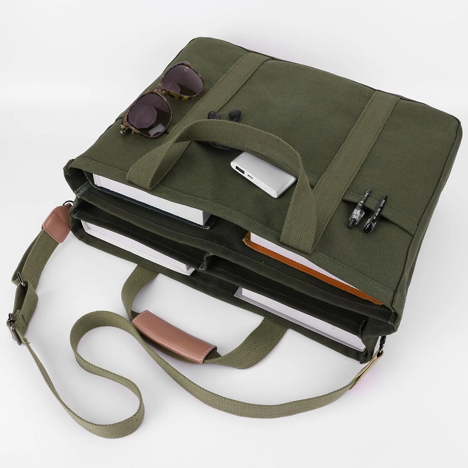 Crossbody Tote Bags For Women Canvas Everything With Compartments Women's Fashion Shoulder Bag Handbag