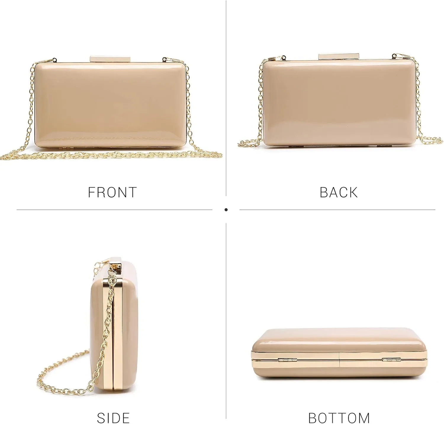 Dasein Women Evening Purses Clutch Bags Formal Party Clutches Wedding Purses Cocktail Prom Handbags